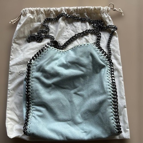 Stella McCartney Falabella Mini Tote Bag Shoulder Bag Eco Leather Light Blue