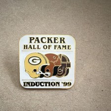 Green Bay Packers Hall of Fame Induction '99 Pin Gold Brown Black White NFL