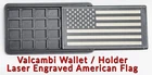 Valcambi Case/ Wallet - Holds 1 gram Silver or Gold Bars - Laser Engraved Flag!