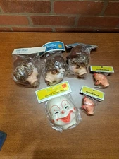 Fibre - Craft Clown Face Head Doll