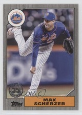 2022 Topps Update 1987 Topps Baseball Black 295/299 Max Scherzer #87TBU-4 0s2h