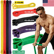 Heavy Duty Exercise Resistance Bands Fitness GYM Powerlift Pull Up Assist Band