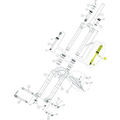 Manitou Luftfeder Expert Air für R7 32 mm - präzises Tuning für deine Federga...