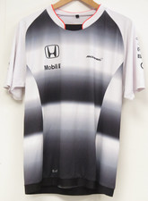 McLaren Honda F1 Racing Team T-Shirt Mens Large Staff 'Saul' 2016 Era Good+ 2