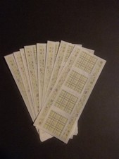 Creative Memories  Lot of Eight Studio Stickers  2" x 5" Green Plaid