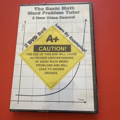 Basic MATH Word Problem 2 DVD Tutor 8 Hour Video Course New! Homeschool