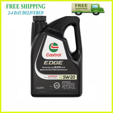Castrol EDGE 5W-20 Full Synthetic Motor Oil 5 QT Advanced Engine Protection New 23.99 per gallon