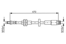 BOSCH Bremsschlauch 1 987 481 672 für ALFA GIULIETTA 940FXB1A BiFuel 940FXA1A