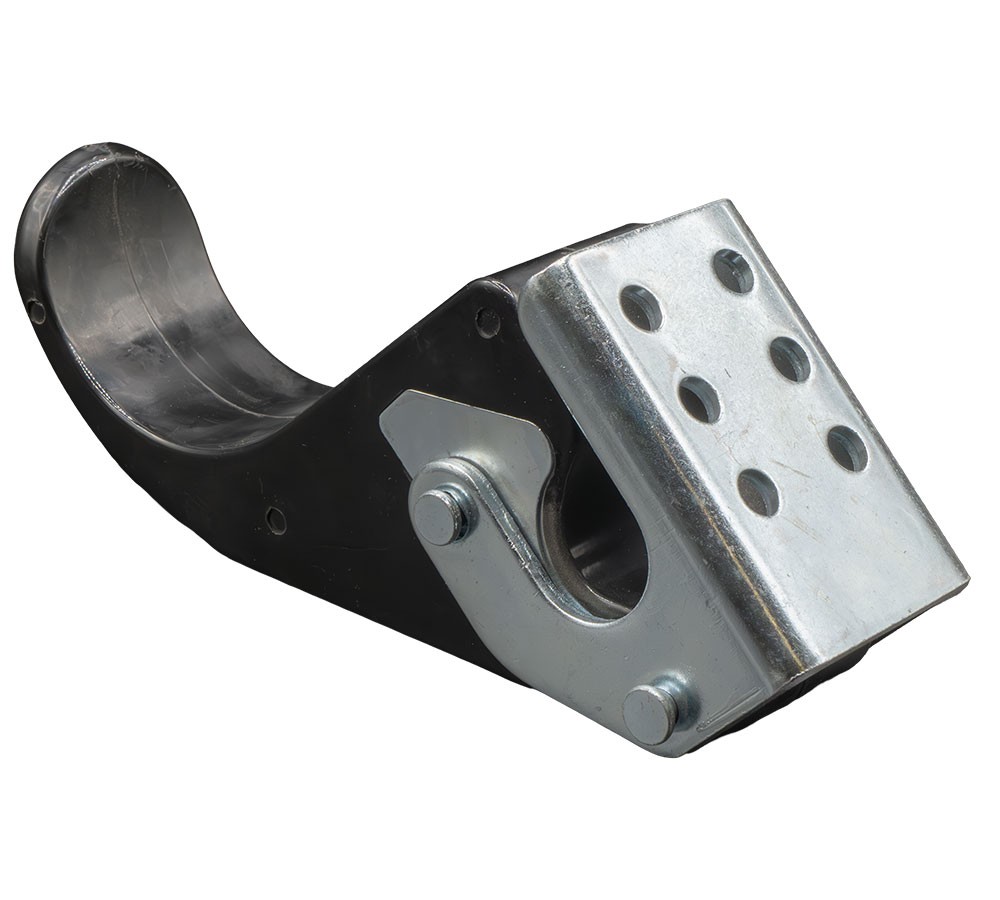 6" Rubber Upright Tarp Stop Kit w/ Easy Stop Bracket for Roll Tarp Systems