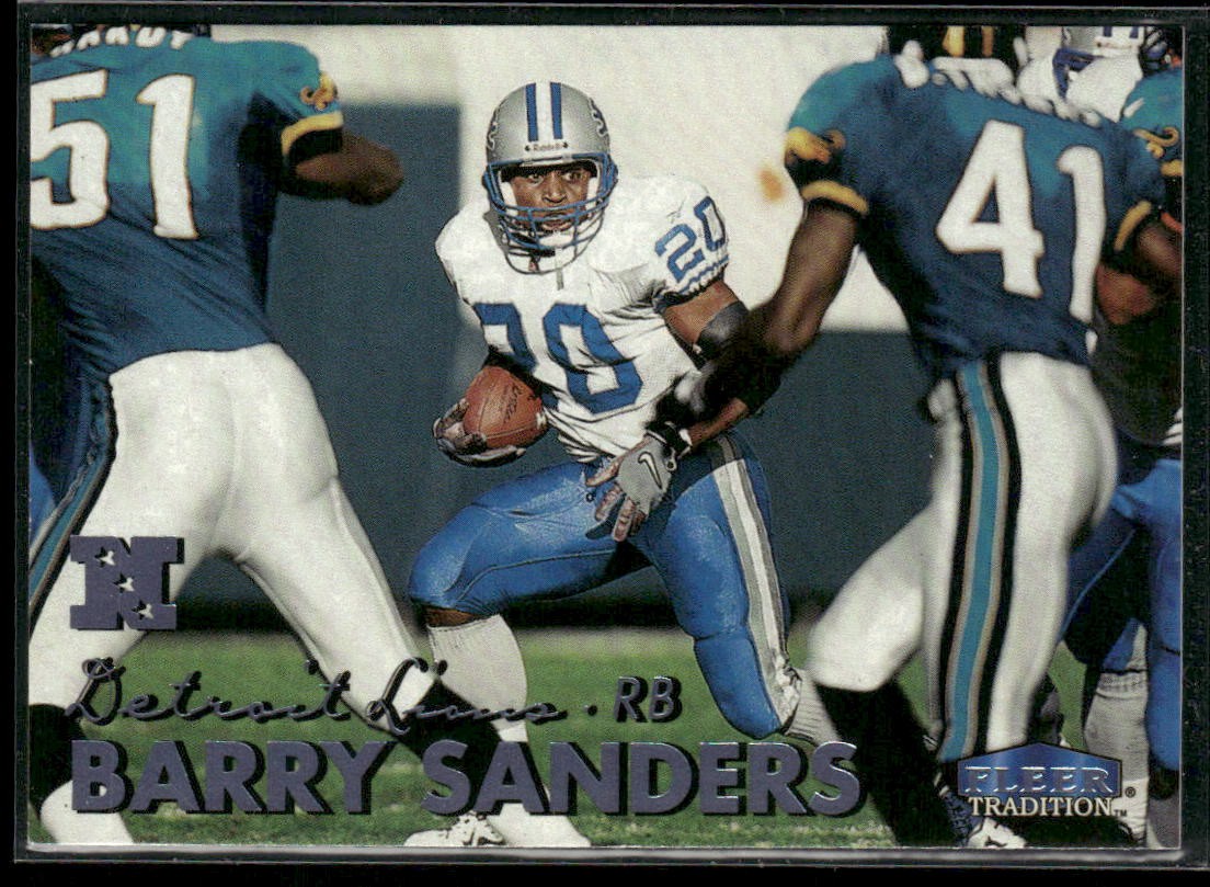 1999 Fleer Tradition Barry Sanders Detroit Lions #3