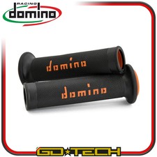 MANOPOLE DOMINO A010 MOTO SCOOTER STRADALI Nero Arancione ON ROAD RACING Forate