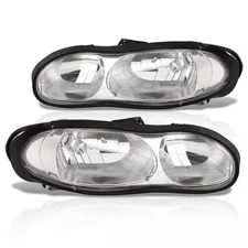 Pair Headlights Assembly For 1998-2002 Chevrolet Camaro Front Clear Lens Lamps