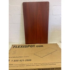 Flexispot Desk Top Only No Frame, Red Brown Wood 42” x 24” x 1”