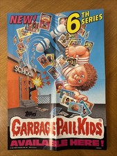 1986 Series 6 Tops Garbage Paul Kids Poster Original From Box!
