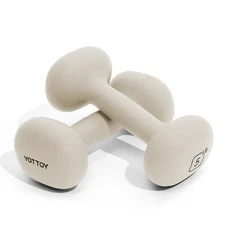 YOTTOY Dumbbell Set 2-15lb Neoprene Hand Weights for Women Home Workout Non-Slip