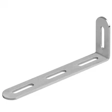 8 PCS 6-1/8" Adjustable Slotted L-Angle Bracket for Furniture 1/8" Thick Steel