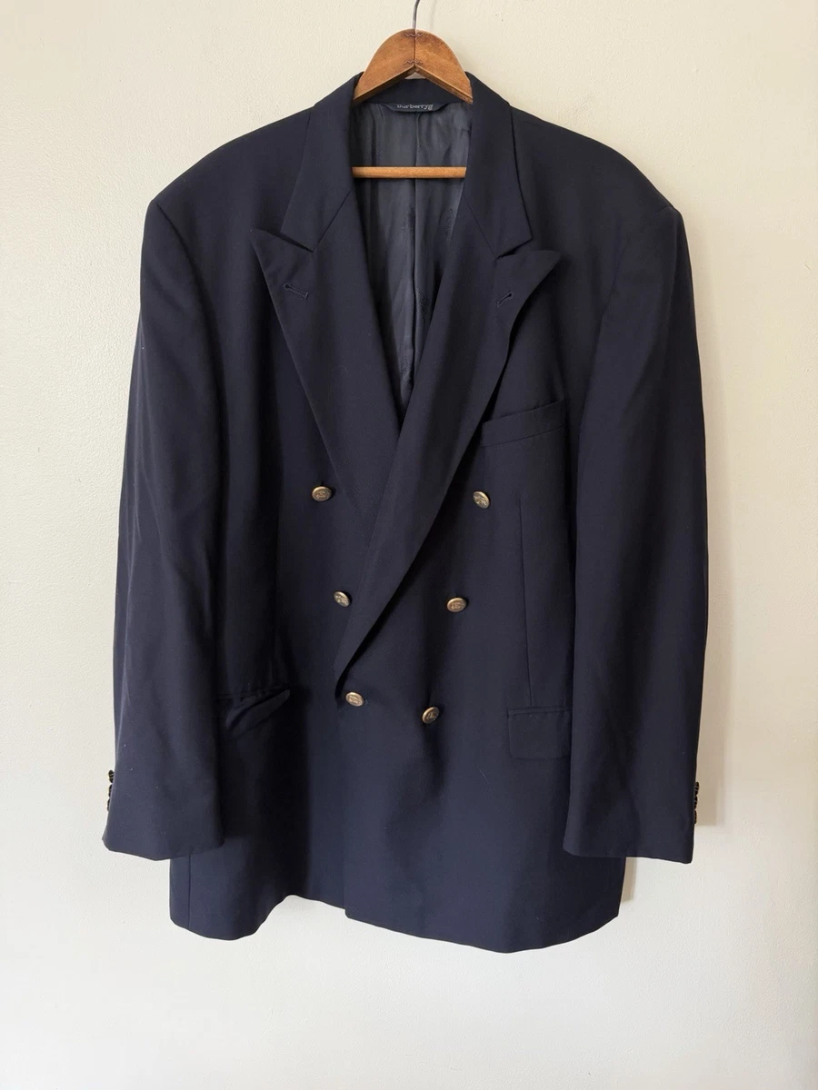 Burberry Blue Double-Breasted Suits & Blazers for Men for sale | eBay