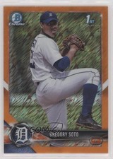 2018 Bowman Chrome Prospects Orange Shimmer Refractor /25 Gregory Soto 0v9m