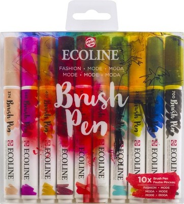 Ecoline Set mit 10 Brush Pens - Fashion