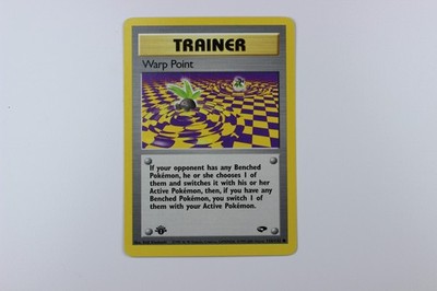 Warp Point (1ST EDITION, 126/132, Gym Challenege , 2000) Pokémon TCG Vintage NM