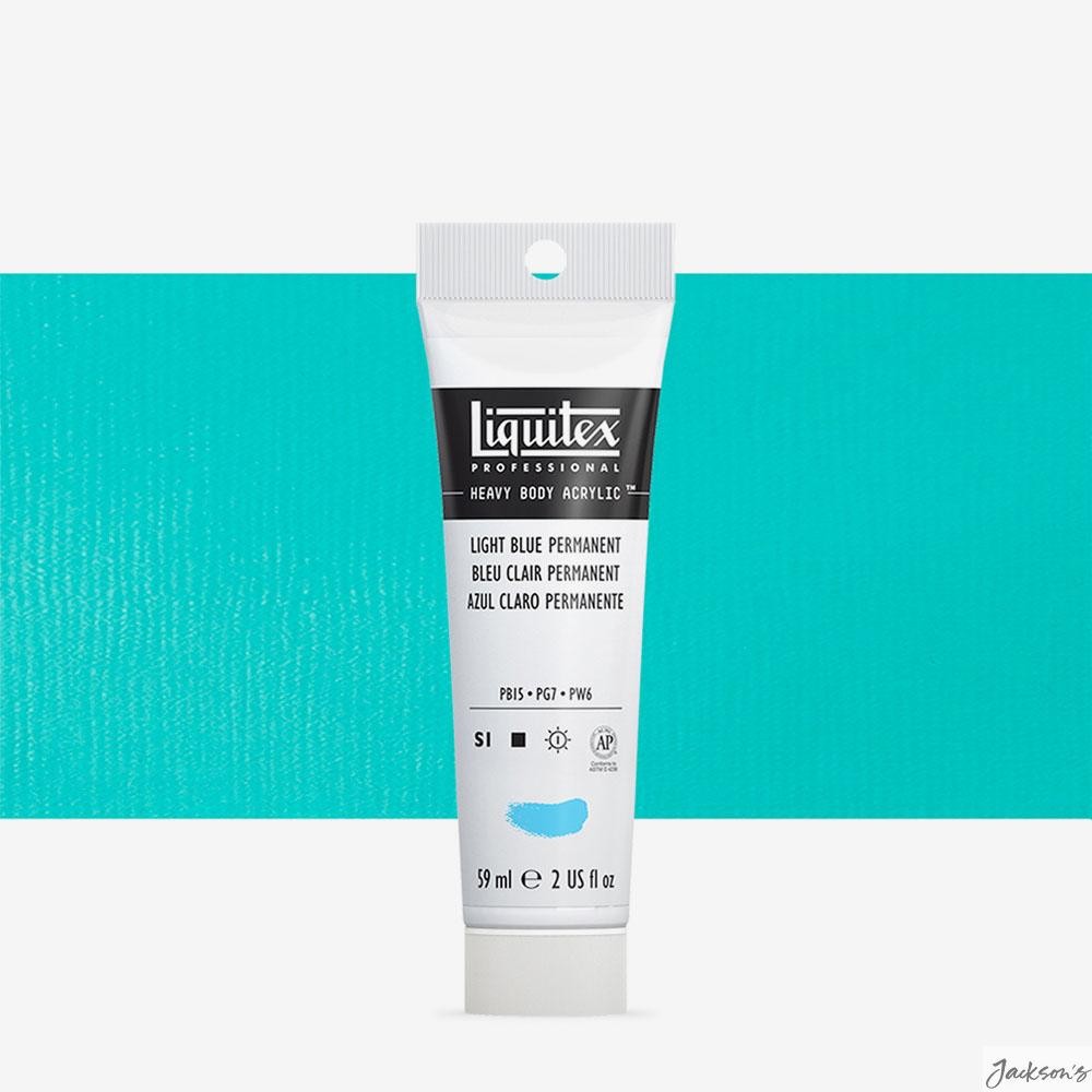 Liquitex Professional Heavy Body Acrylic Paint 59ml Permanent Light Blue Tube