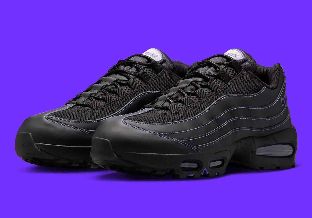Nike Air Max 95 OG Big Bubble Shoes Black Persian Violet IB7936