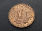 Photo of a 1954 George V Half Penny from an eBay listing that sold on Jun 17, 2026