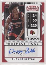 2020 Panini Contenders Draft Picks Prospect Ticket Dwayne Sutton #105 Auto 3q4