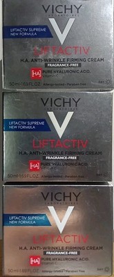 3 VICHY LIFTACTIV SUPREME H.A. ANTI-WRINKLE FIRMING CREAM HYALURONIC ACID 1.69oz