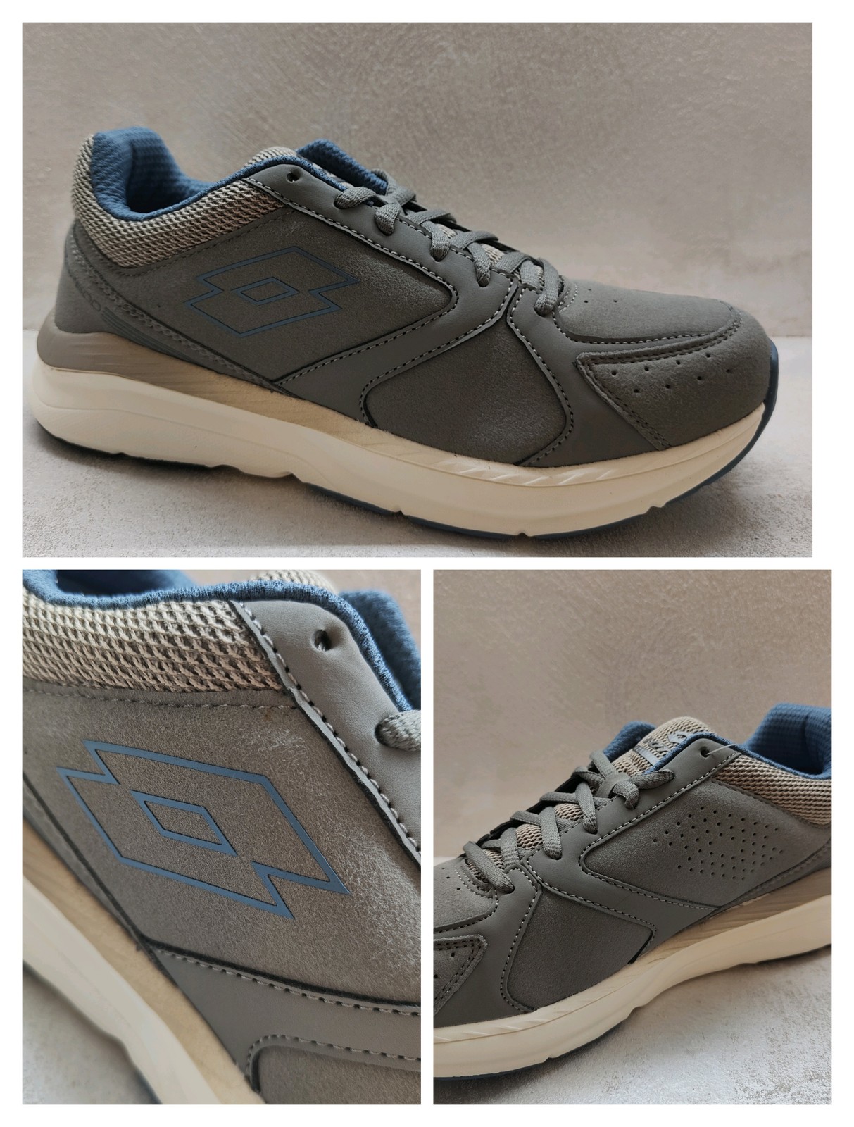 Lotto 217967 grey snearkers uomo sportive leggerezza flessibilità
