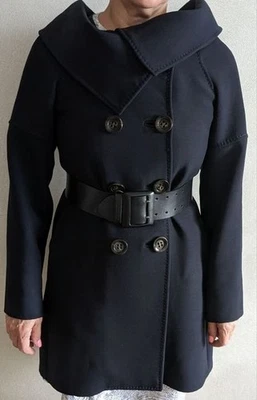 Women Sportmax Coat Navy Knit 38 - Bild 1 von 4
