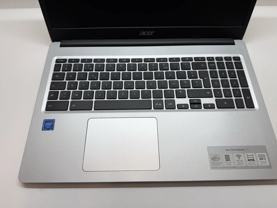 NOTEBOOK ACER CHROMEBOOK CB315 INTEL CELERON N4000 4GB RAM 32GB SSD WIFI WEBCAM - Immagine 3 di 4