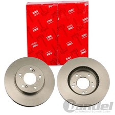 2X TRW BREMSSCHEIBEN 282mm BELÜFTET VORNE PASSEND FÜR HONDA CR-V HR-V INTEGRA