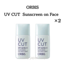  Set of 2 ORBIS UV CUT Sunscreen on Face Light / Lotion Type 28mL SPF34 PA  