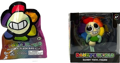 Set of 2 Dandy s World DANDY & MYSTERY BAG CLIP 4'' Vinyl Figure Culturefly 2026