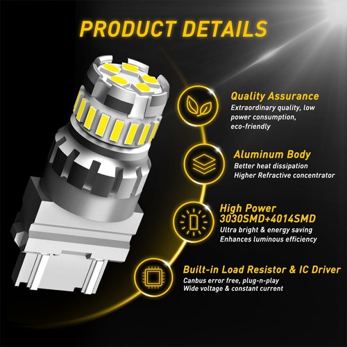 AUXITO 3157 3156 LED Backup Tail Reverse Light Bulb White For Ford F-150 6500K - Picture 2 of 10