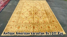 Beautiful  Antique American Karastan  Rug 9x10FT