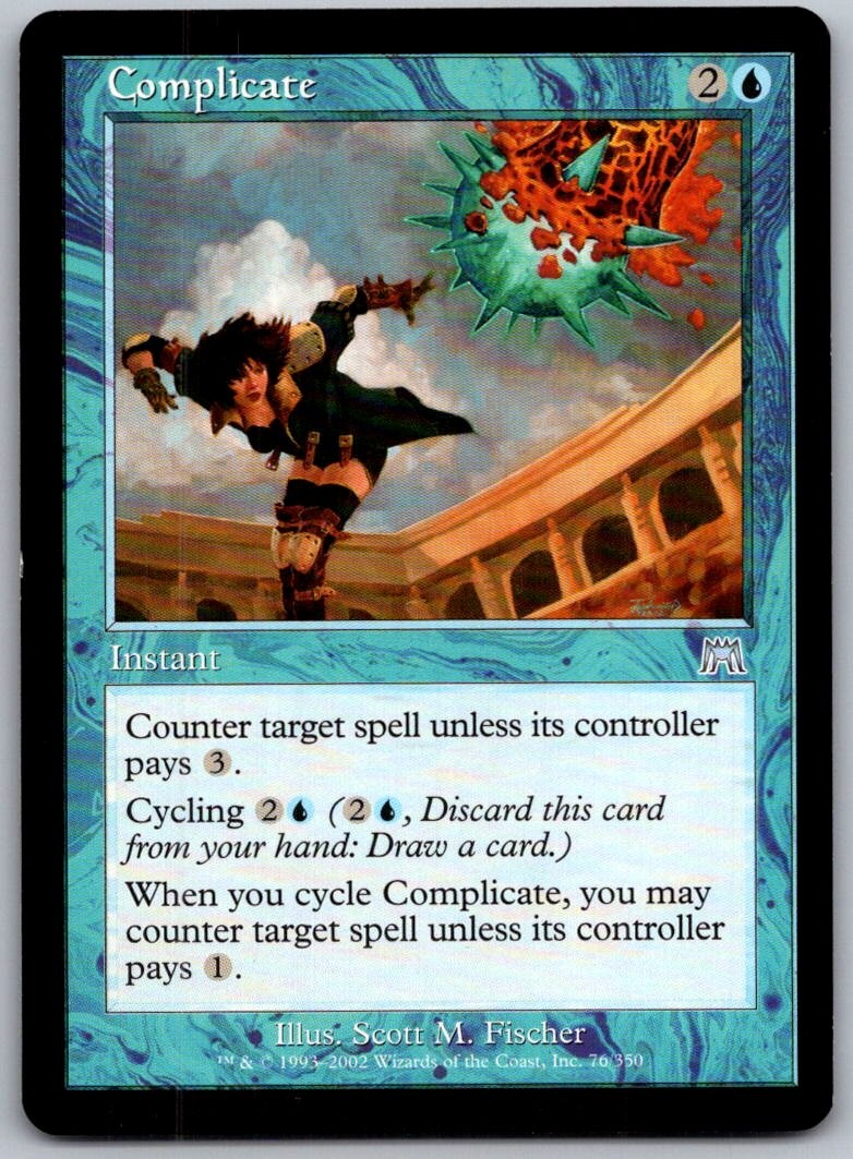 Complicate 76 Uncommon Onslaught Magic: The Gathering Lightly Played