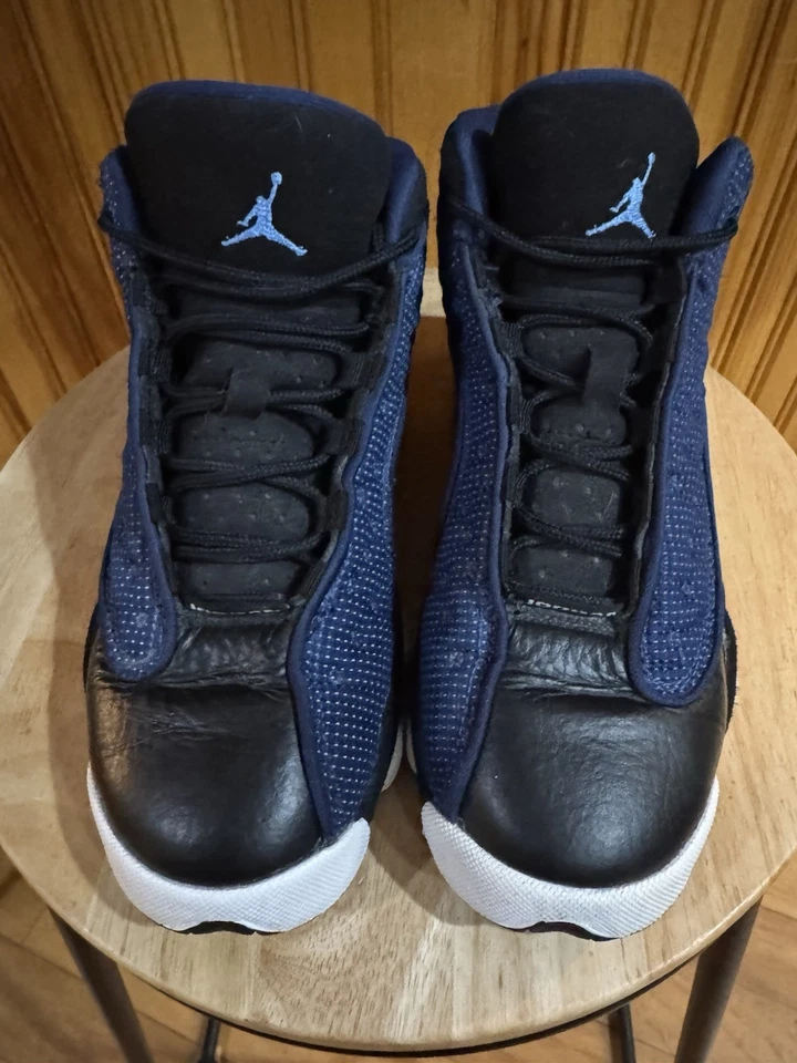 Кроссовки баскетбольные Nike для мальчиков Air Jordan 13 884129-400 синие размер 3,5 года - Изображение 2 из 4