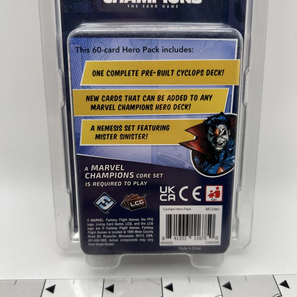 Cyclops FFG Marvel LCG Hero Pack Fantasy Flight Card Games New - Image 4 of 4