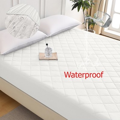 Mattress Pad Diamond Grid Ultrasonic Waterproof Mattress Protector Breathable1PC