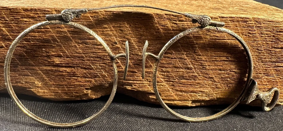 T&P 12k  14 GF Hand Etched Eye Glasses/Spectacles Lorgnette Style PINCE NEZ - Image 2 of 4