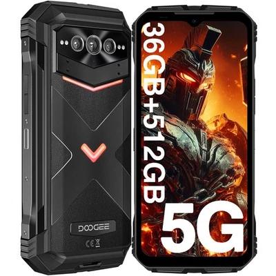 DOOGEE V MAX Plus 5G Rugged Smartphone 22000mAh 36GB+512GB Cell Phone Android 14
