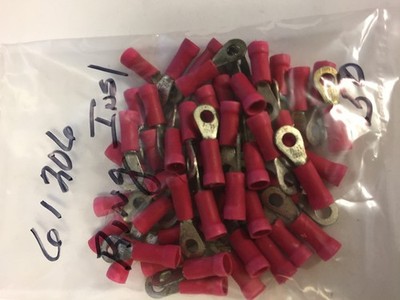 61206 VACO INSULATED   RING TERMINALS 50 PCS  NOS