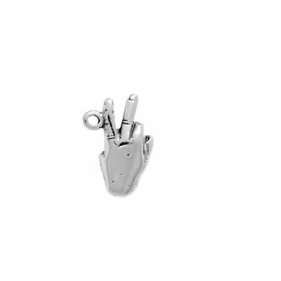 Verbreiten Sie die Liebe mit unserem Sterling Silber Peace Zeichen Charm! | Made in USA