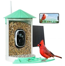 Smart Bird Feeder with Camera Solar, Auto Capture Bird Videos & Motion Detection