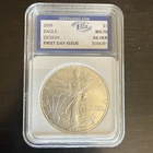 2006 American Silver Eagle – 1 oz .999 Fine Silver – First day of issue