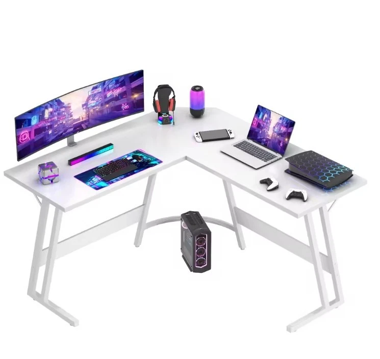 corner gaming desk with monitor stand