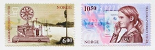 Norway Pair of Stamps 2005 Telegraph Service Scott #1446-7 MNH Norge