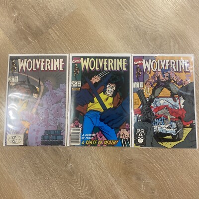 WOLVERINE #16 #26 and #47 Marvel comics 1990